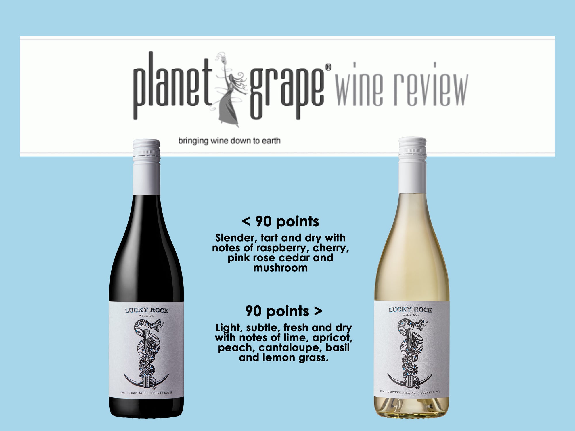 Lucky Rock does it again!  90 pts scores Planet Grape Wine Reviews