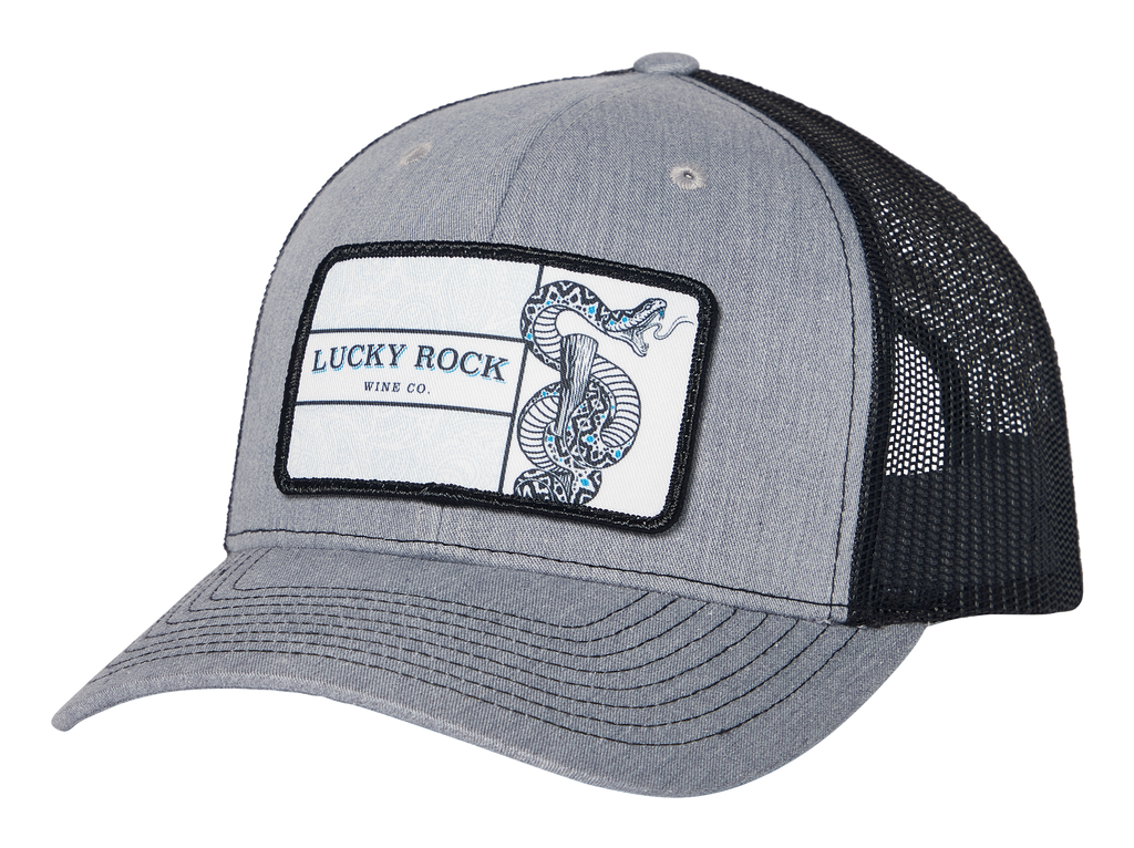 Lucky Rock Twill Mesh Snapback Trucker Hat - Lucky Rock Wine Co