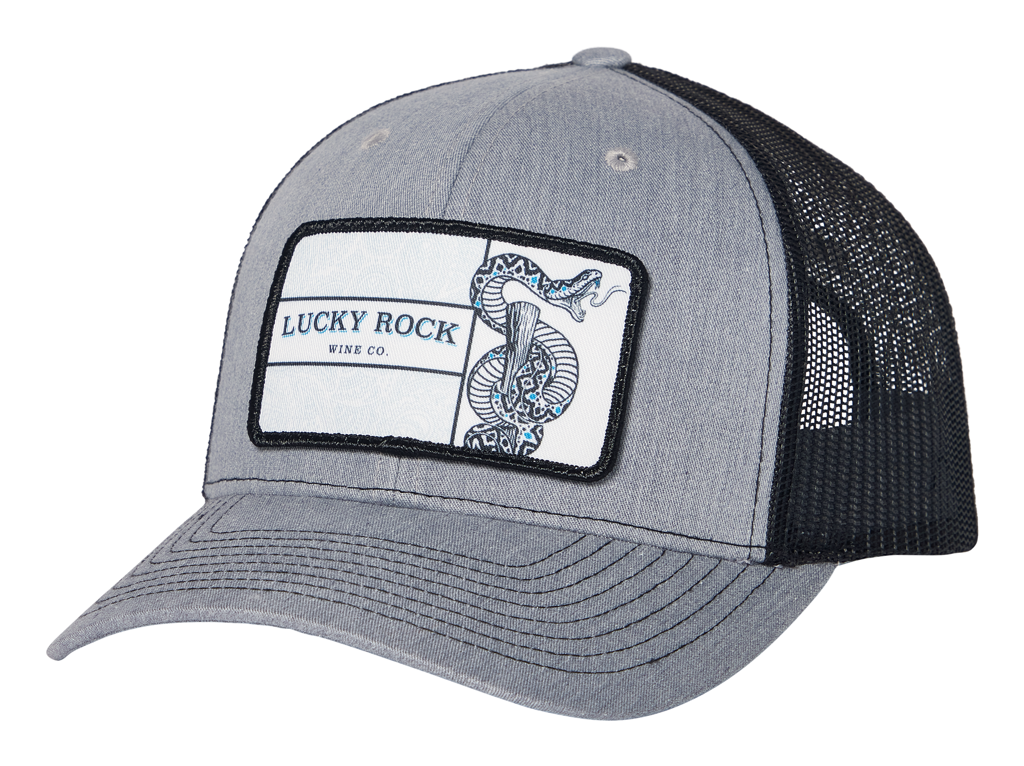 Lucky Rock  Twill Mesh Snapback Trucker Hat